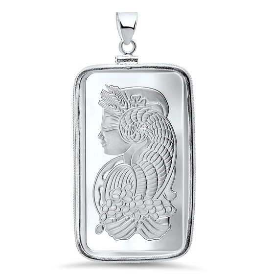 1 oz Silver Bar - PAMP Suisse Pendant (Fortuna) 1 oz Silver Bar - PAMP Suisse Pendant (Fortuna)